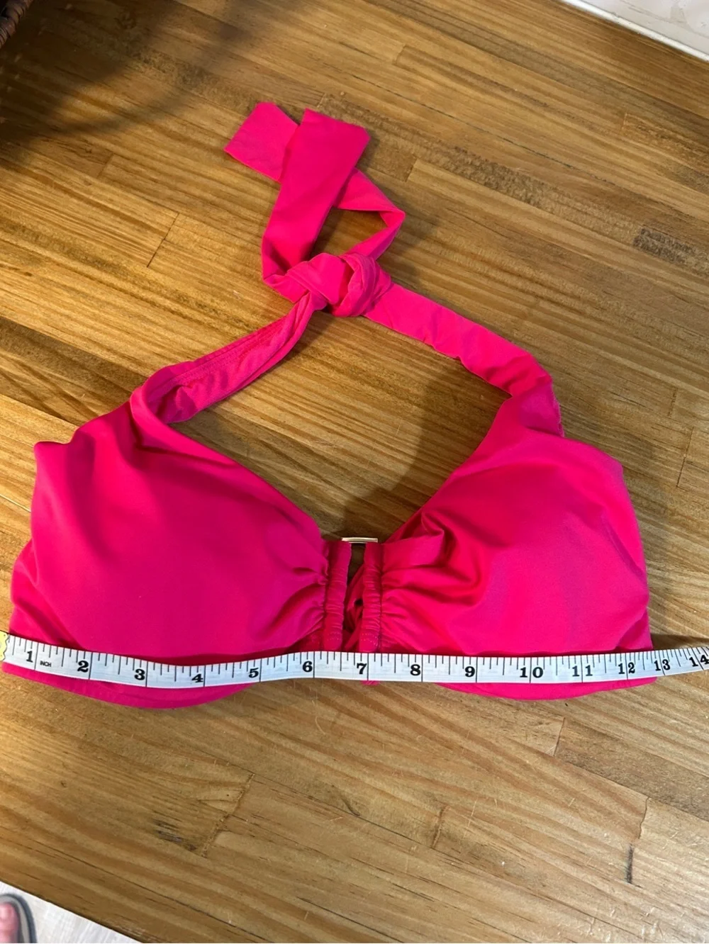 Tommy Bahama Women’s Hot Pink Ruched Underwire Halter Bikini Top Size S